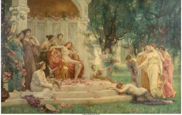  maler - Psyche Vor dem Thron der Venus Henrietta Rae viktorianische Malerin